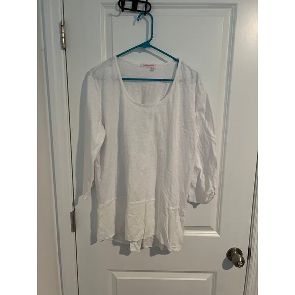 Fresh Produce 3/4 Sleeve Top – Size XL – White - Picture 1 of 6